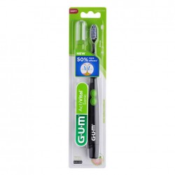 Periuta de Dinti, Gum Sonic, 12.000 Vibratii, Peri Ultra-Moi, Culoare Neagra Periuta de Dinti, Gum Sonic, 12.000 Vibratii, Peri Ultra-Moi, Culoare Neagra
