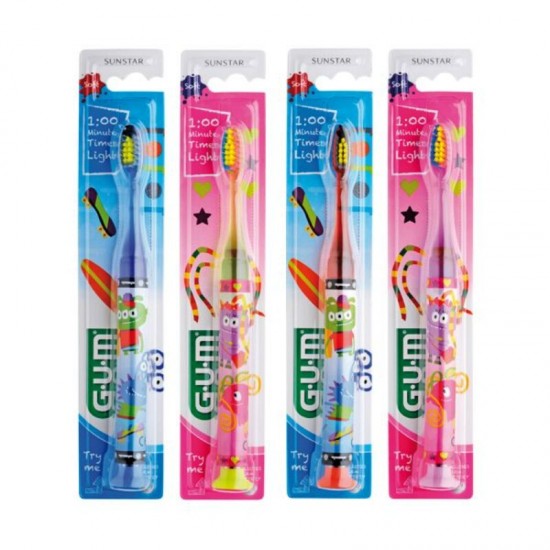 Sunstar GUM Monster Light-Up, Periuta de dinti, moale 903, 1 bucata Sunstar GUM Monster Light-Up, Periuta de dinti, moale 903, 1 bucata