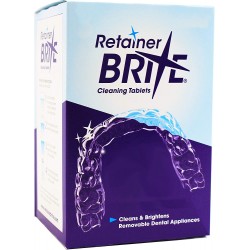 Tablete Retainer Brite pentru curatare aparate ortodontice, gutiere, proteze dentare, set 36 buc Tablete Retainer Brite pentru curatare aparate ortodontice, gutiere, proteze dentare, set 36 buc